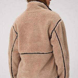 Fabletics Tan Sherpa Jacket